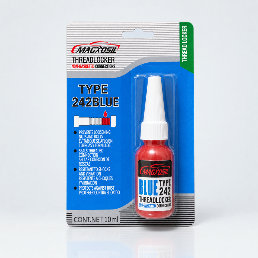 Sellador de roscas y rodajes azul 242 10ml - MAGXOSIL
